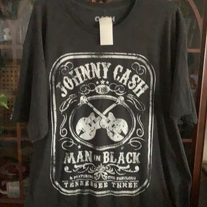 Johnny cash tee shirt NWT 50% cotton 50poly